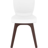 Krzesło z tworzywa MIO PP brązowo/białe marki Siesta