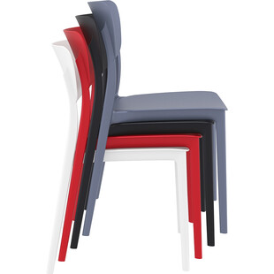 Krzesło z tworzywa Monna beżowe marki Siesta
