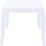 Stolik kwadratowy Queen 51x51 lśniący biały marki Siesta