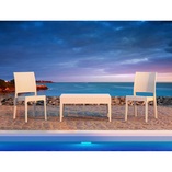 Krzesło ogrodowe rattanowe Florida białe marki Siesta