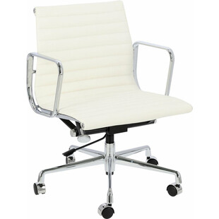 Fotel biurowy gabinetowy CH1171T biała skóra marki D2.Design