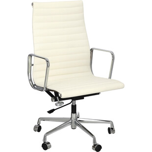 Fotel gabinetowy CH1191T biała skóra marki D2.Design