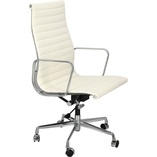 Fotel gabinetowy CH1191T biała skóra marki D2.Design