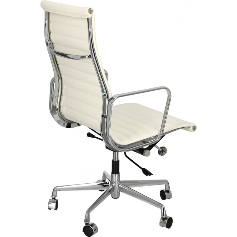 Fotel gabinetowy CH1191T biała skóra marki D2.Design