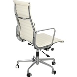 Fotel gabinetowy CH1191T biała skóra marki D2.Design