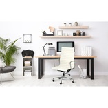 Fotel gabinetowy CH1191T biała skóra marki D2.Design