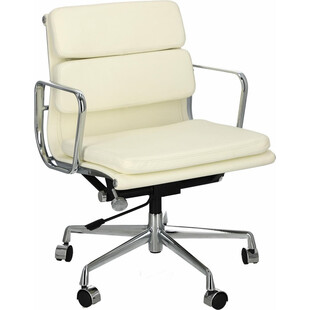 Fotel biurowy gabinetowy CH2171T biała skóra marki D2.Design