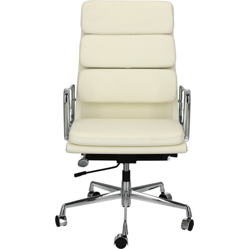 Fotel biurowy gabinetowy CH2191T biała skóra marki D2.Design