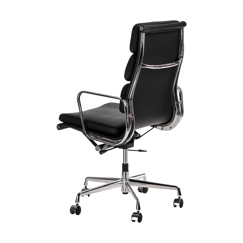 Fotel biurowy gabinetowy CH2191T czarna skóra marki D2.Design