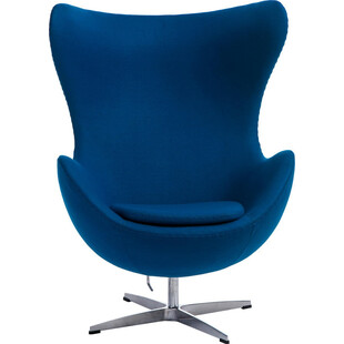 Fotel obrotowy Jajo niebieski kaszmir Premium marki D2.Design