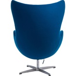 Fotel obrotowy Jajo niebieski kaszmir Premium marki D2.Design