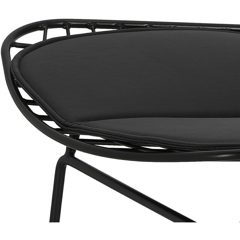 Krzesło druciane designerskie Harry czarne marki D2.Design
