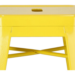Stołek barowy metalowy Paris 66 żółty marki D2.Design