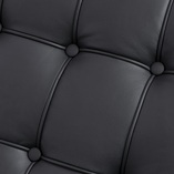 Podnóżek pikowany do fotela BA1 czarny marki D2.Design