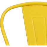 Krzesło metalowe industrialne Paris Wood żółty/sosna orzech marki D2.Design