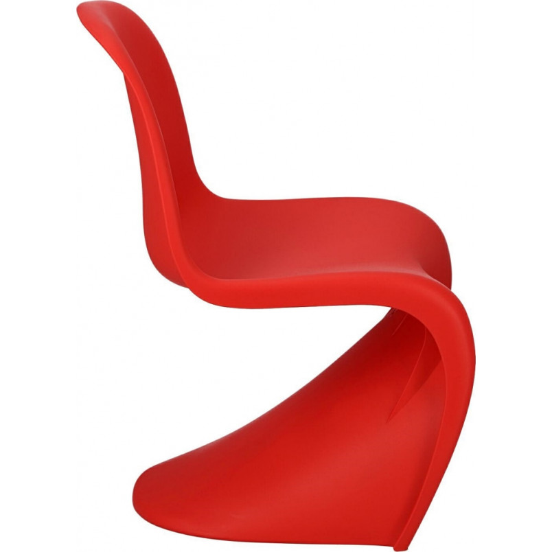 Krzesło designerskie z tworzywa Balance PP czerwone marki D2.Design