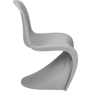 Krzesło designerskie z tworzywa Balance jasno szare marki D2.Design