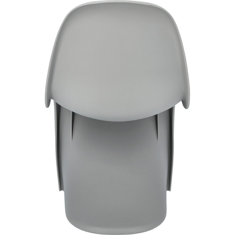 Krzesło designerskie z tworzywa Balance jasno szare marki D2.Design