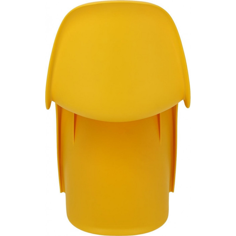 Krzesło designerskie z tworzywa Balance żółte marki D2.Design