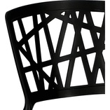 Krzesło ażurowe z tworzywa Bush czarne marki D2.Design