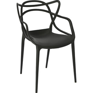 Krzesło ażurowe z tworzywa Lexi czarne marki D2.Design