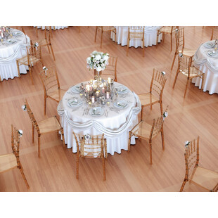 Krzesło weselne CHIAVARI bursztynowe przezroczyste marki Siesta