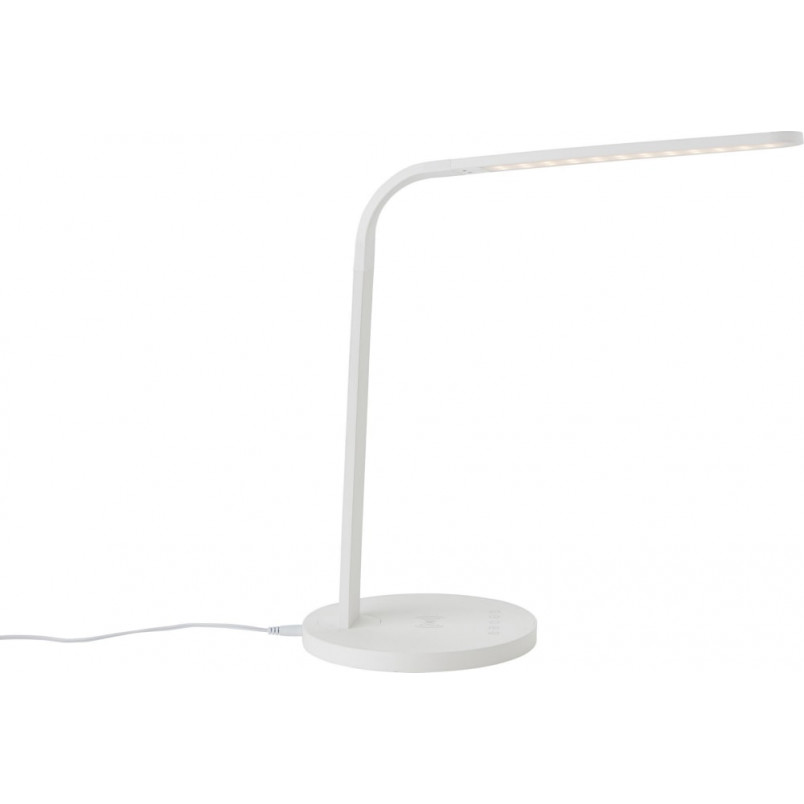 Lampa biurkowa minimalistyczna Idelle biała Brilliant