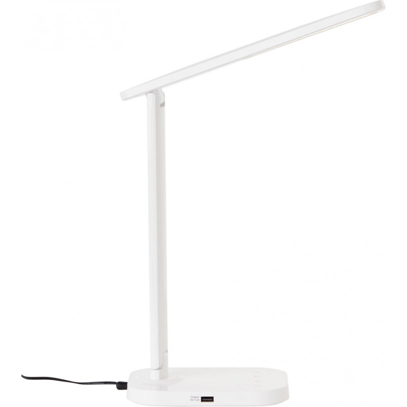 Lampa biurkowa nowoczesna Vicari biała Brilliant