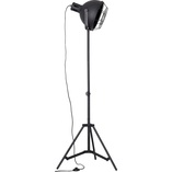 Lampa podłogowa industrialna Jesper Czarna marki Brilliant