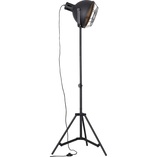 Lampa podłogowa industrialna Jesper Czarna marki Brilliant