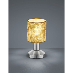 Lampa stołowa z abażurem Garda Złoty/Nikiel Mat marki Trio
