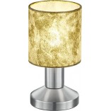 Lampa stołowa z abażurem Garda Złoty/Nikiel Mat marki Trio