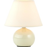 Lampa stołowa ceramiczna z abażurem Primo 20 Beżowa/Jasnobrązowa marki Brilliant