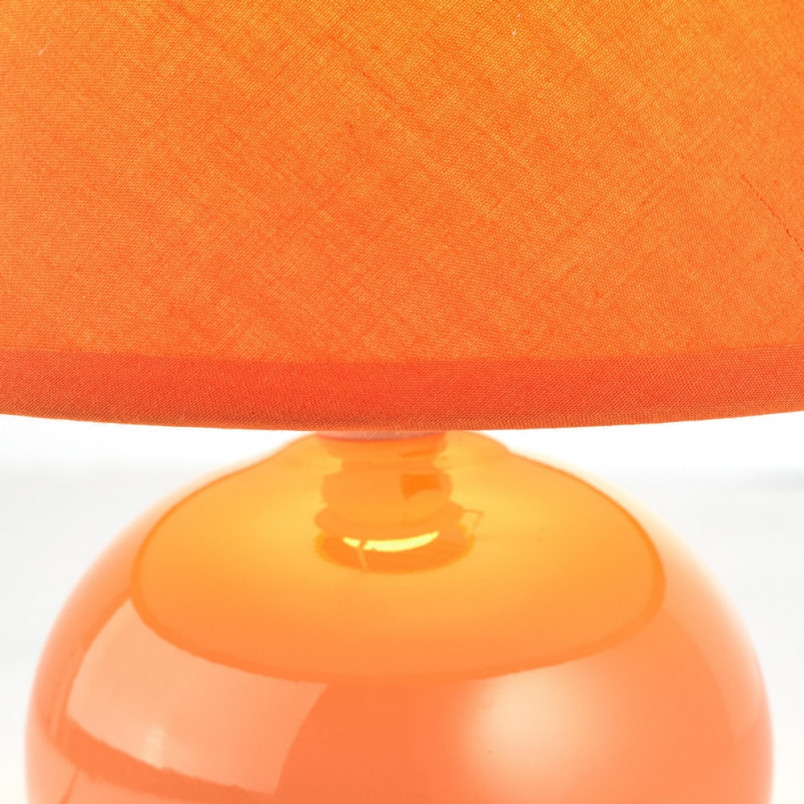 Lampa stołowa ceramiczna z abażurem Primo 20 Brzoskwiniowa marki Brilliant