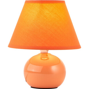 Lampa stołowa ceramiczna z abażurem Primo 20 Brzoskwiniowa marki Brilliant