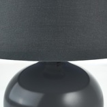 Lampa stołowa ceramiczna z abażurem Primo 20 Ciemnoszara marki Brilliant