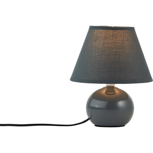 Lampa stołowa ceramiczna z abażurem Primo 20 Ciemnoszara marki Brilliant