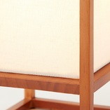 Lampa stołowa drewniana z abażurem Seaside 12 naturalny / beżowy Brilliant