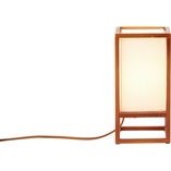 Lampa stołowa drewniana z abażurem Seaside 12 naturalny / beżowy Brilliant