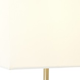 Lampa stołowa z abażurem Aglae Biała marki Brilliant