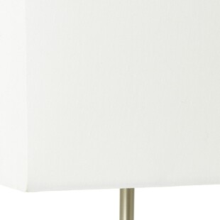 Lampa stołowa z abażurem Aglae Biała marki Brilliant