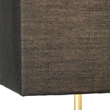 Lampa stołowa z abażurem Aglae Szara Węgiel marki Brilliant