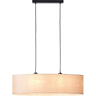 Lampa wisząca drewniana Romm 78cm jasne drewno Brilliant