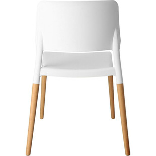 Krzesło skandynawskie z tworzywa Cole Białe marki Intesi