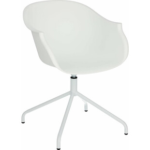 Krzesło biurowe obrotowe Roundy białe marki Intesi