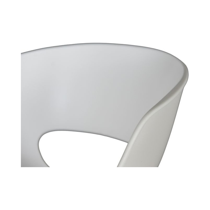 Krzesło barowe plastikowe Shell 79 białe marki D2.Design