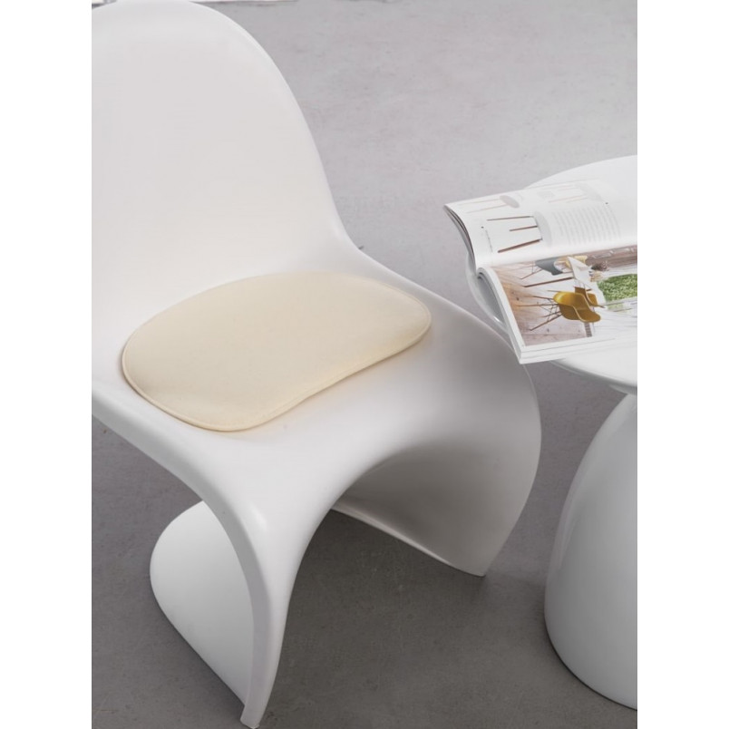 Poduszka dekoracyjna na krzesło Balance ecru marki D2.Design