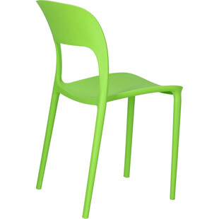 Krzesło z tworzywa Flexi zielone marki D2.Design