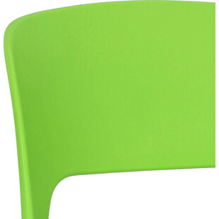 Krzesło z tworzywa Flexi zielone marki D2.Design