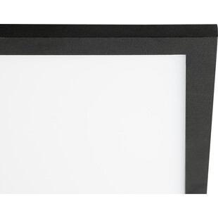 Plafon kwadratowy nowoczesny Buffi 39,5cm czarny Brilliant